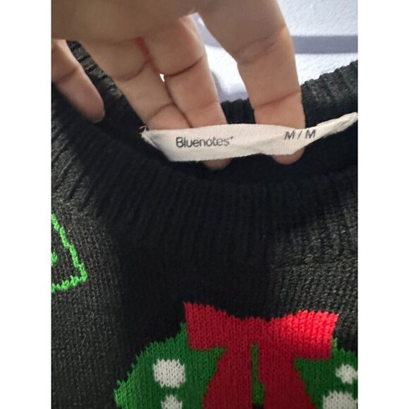 Bluenotes Christmas 'Swipe Right' Santa's on‎ Tinder app sweater medium - Picture 4 of 5